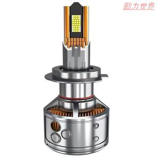 汽車led前鐳射大燈H7透鏡30根銅管9005高亮遠近一體H4強H1貨車24V【動力世界】