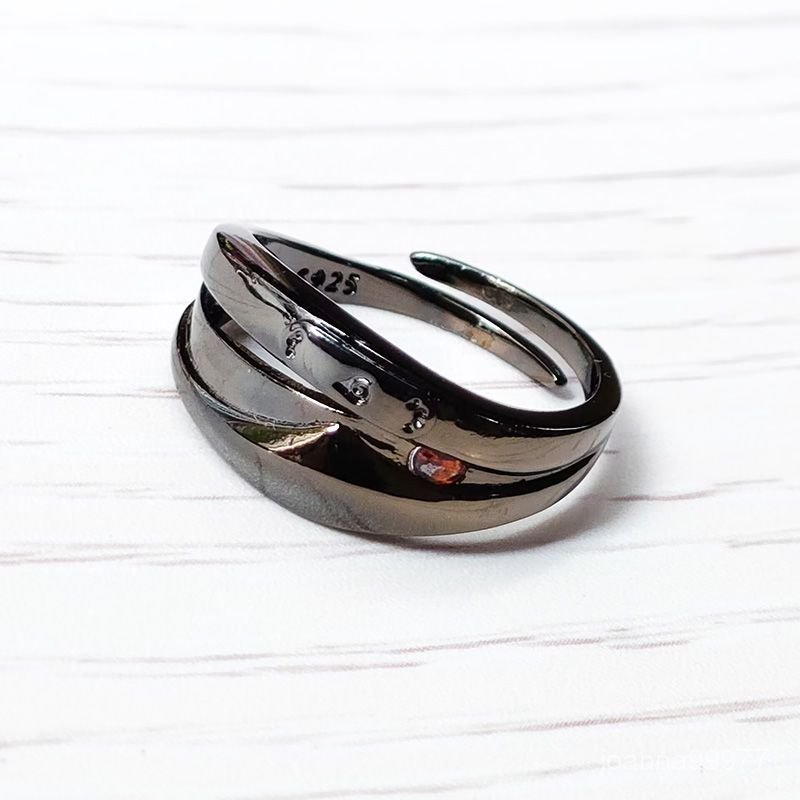 【0311】ins旂木卡卡西麵罩戒指 火影忍者寫輪眼 銀首飾指環 動漫週邊