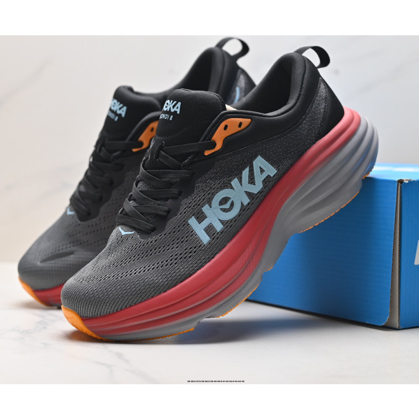 TOP HOKA Bondi 8 男女版厚底防滑跑鞋 XBHE