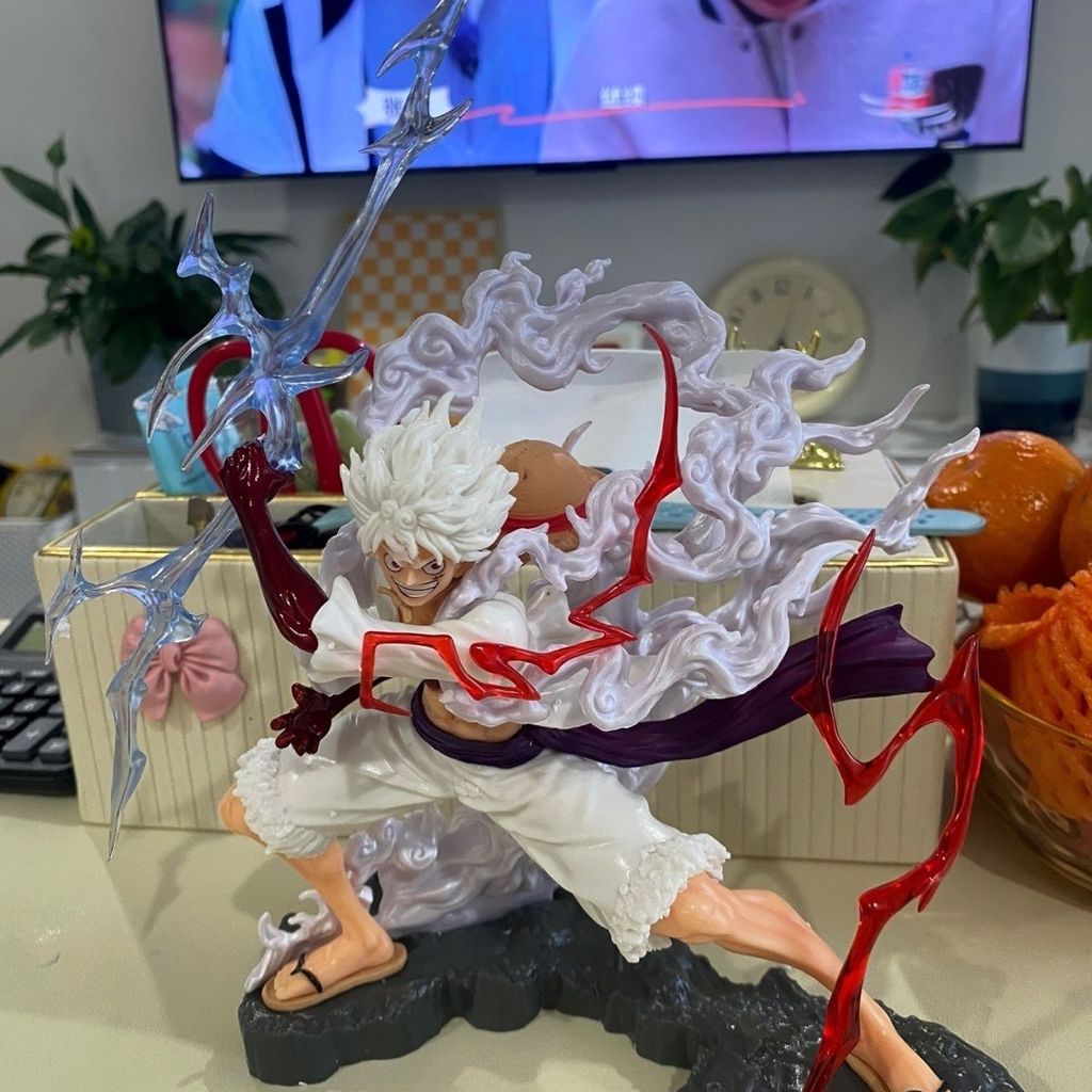 🔥台灣現貨🔥 緊握雷電五檔尼卡魯夫 Wink gk 五檔尼卡 尼卡魯夫 航海王 魯夫gk 動漫手辦 模型 擺件禮物【萬象