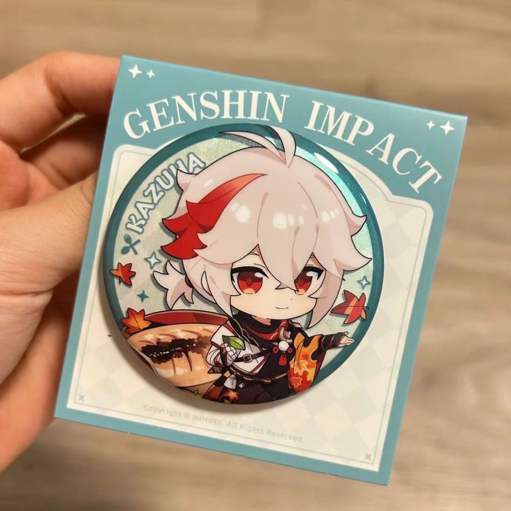 【酷town】原神周邊美味楓原派對萬葉主題吧唧系列馬口鐵徽章自印亮膜穀子|遊戲|動漫|周邊|原神|楓原萬葉