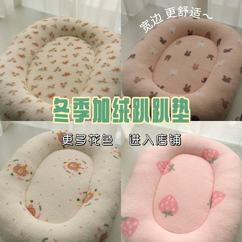 兔子 兔子趴趴墊 兔子睡墊 兔子睡窩兔子用品 冬天兔子趴趴墊保暖兔子墊子侏儒兔棉窩兔子圓形墊垂耳兔墊子冬季0105