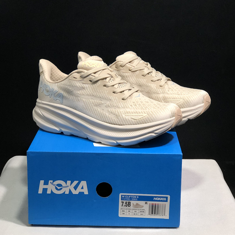 HOKA ONE ONE Clifton 9 中性輕便透氣跑鞋男女專業緩震跑鞋36-45碼