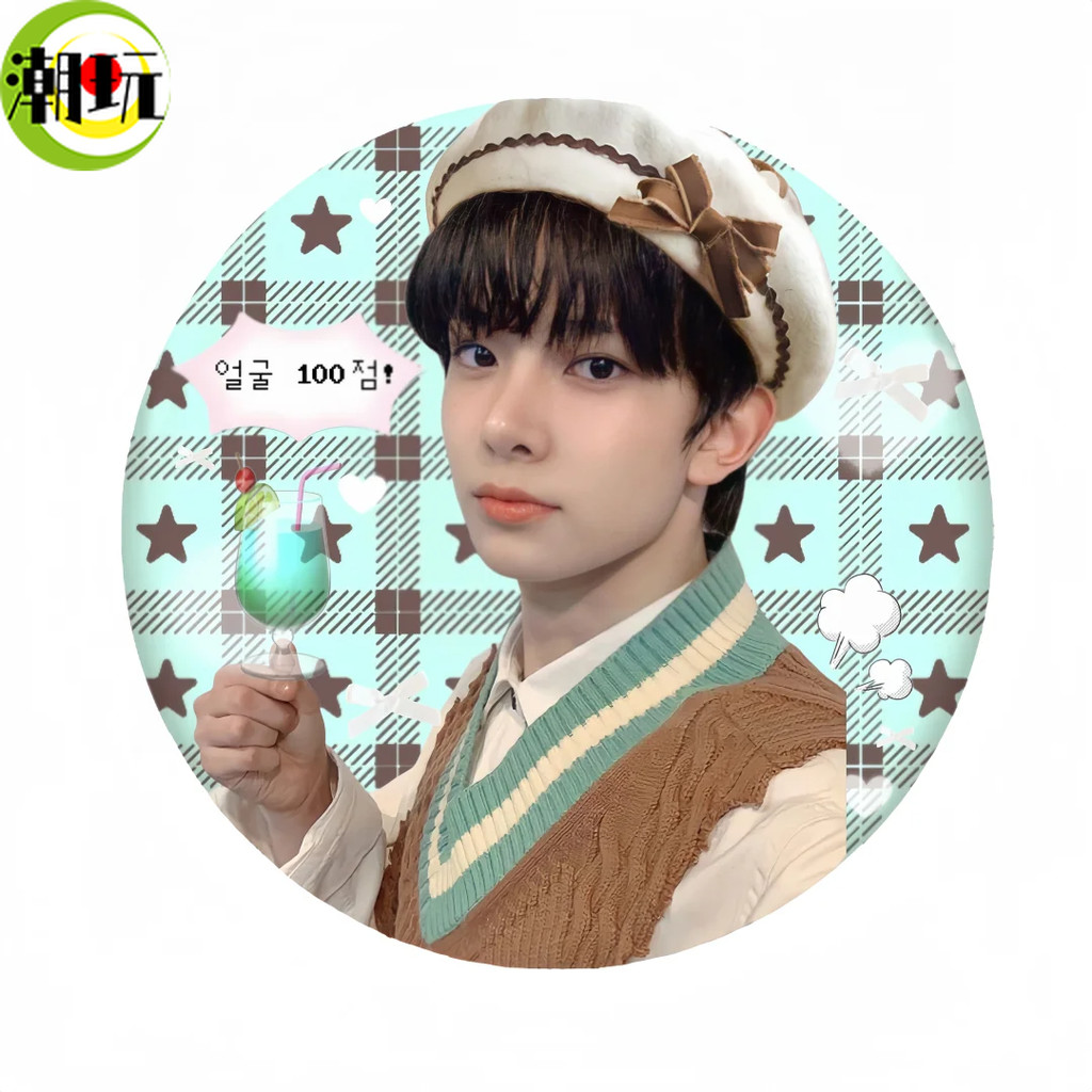潮玩💦ENHYPEN周邊 偶像周邊 ENHYPEN李羲承金善禹趣味可愛高顏值亮膜吧唧徽章包包掛飾小禮物