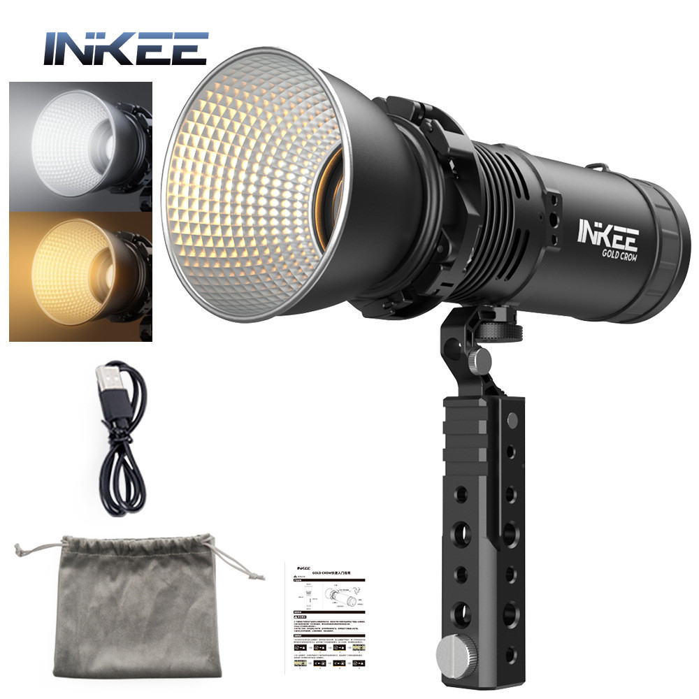 現貨#INKEE影器三足烏GC30攝影補光燈手持便攜戶外直播主播專用打光燈0115hw