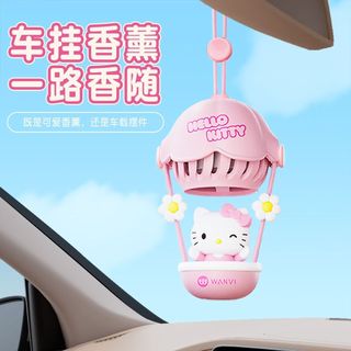 ⭐臺灣出貨⭐HelloKitty凱蒂貓熱氣球車載香薰車掛香氛後視鏡掛飾汽車香水擺件 車內裝飾香薰掛件 香氛掛件 薰香器