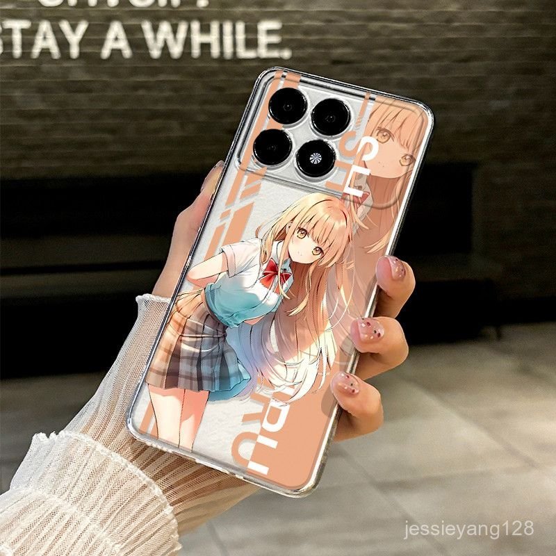 💜免運💜 椎名まひる 椎名真晝 椎名真晝週邊 適用紅米K80手機殻椎名真晝鄰家天使K70新款透明Note14網紅K6 D