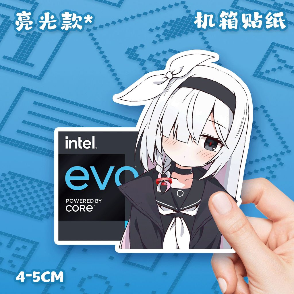 【上新特惠】新款蔚藍檔案普拉娜阿羅娜周邊 電腦主機箱可愛二次元貼紙筆記本