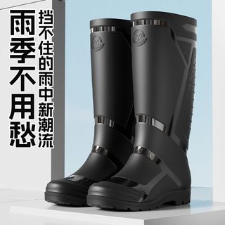 🏆臺灣熱賣好物🏆時尚加厚高筒男款雨鞋男士水鞋新款防滑防水保暖雨靴長筒釣魚耐磨