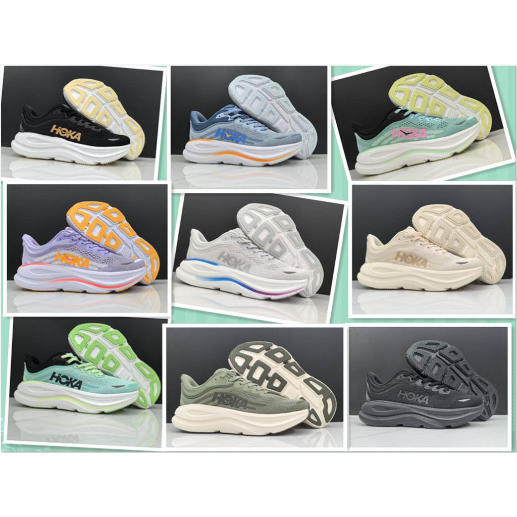 熱銷HOKA Bondi 9跑步休閒男女通用鞋緩震跑步鞋輕便透氣厚底運動鞋尺碼36-45 YD3Y VRRJ