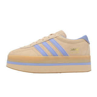 adidas 愛迪達 休閒鞋 Gazelle Stack W 女鞋 米 藍 麂皮 厚底 增高 JS3927 [ACS]
