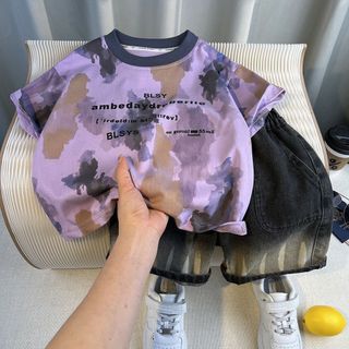 【歐寶童裝鋪】夏季童裝男童夏裝套裝2026新款痞帥中小兒童裝寶寶夏季時髦短袖兩件套