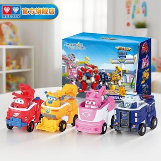 超級飛俠 super wings Q版變形機器人 合體機器人 小愛 杰特 蒂蒂 多尼 變形機器人