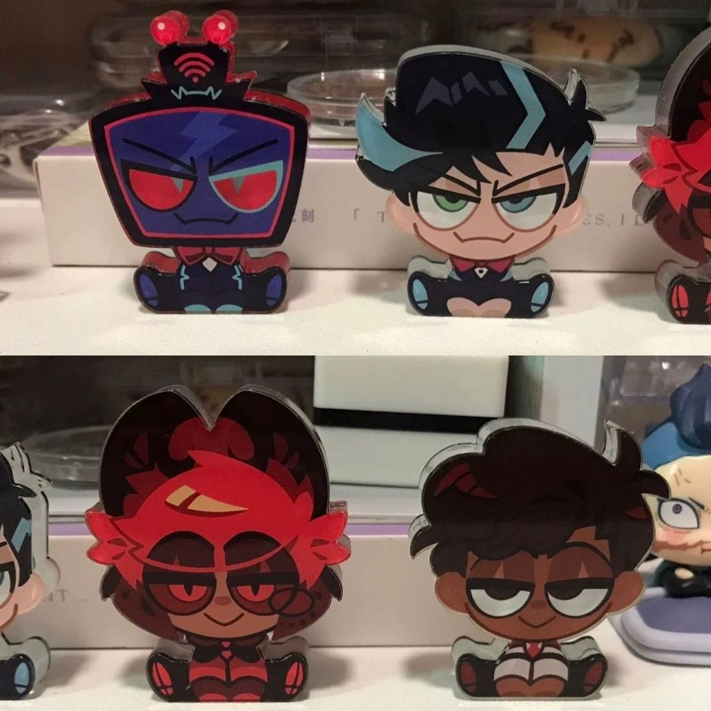 ✈️臺灣出貨🎀春色滿園🎀地獄客棧同款阿拉斯托VOX高顏值精緻Q萌無邊厚亞克力追蹤眼擺件谷