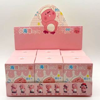 【桃園出貨】小海狸loopy盲盒開心日常系列歪頭可愛女孩可愛小粉狸擺件玩具