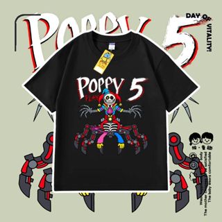 短袖男 短袖T 短T遊戲poppy playtime prototype 男女童夏裝短袖t恤衣服兒童上衣服 親子裝