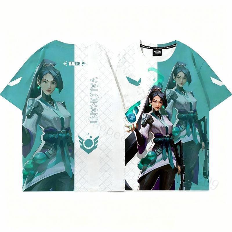 【熱銷周邊】無畏契約 VALORANT 瓦羅蘭特 遊戲周邊 短袖T恤 抽象衣服 短袖上衣 電競T恤 玩家服飾