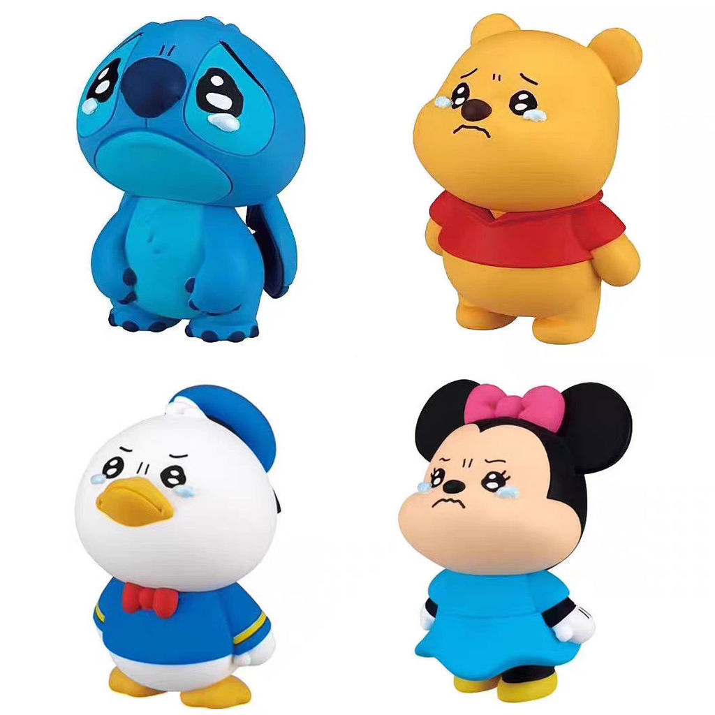 當天出貨# 現貨 TOMY多美 迪士尼角色大眼哭哭造型扭蛋 史迪仔維尼擺件