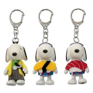 嘻嘻日貨🐾 現貨 日本正版 史努比 武士 壽司師傅 立體造型鑰匙圈 吊飾 SNOOPY