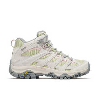 Merrell Moab 3 Mid WP 女鞋 防水 戶外 登山鞋 灰白 草綠 黃金大底 中筒 ML00003600