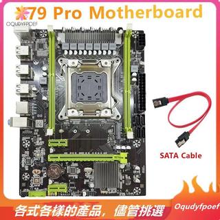 X79 Pro DDR3主機板+數據線LGA 2011千兆網絡卡支援E5 V1 V2 E5-2650 V2 2680 264