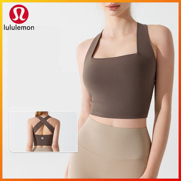Lululemon 長款普拉提背心 - 舒適、多用途、防震瑜伽文胸,背部優雅,來自 Lulu Yoga。