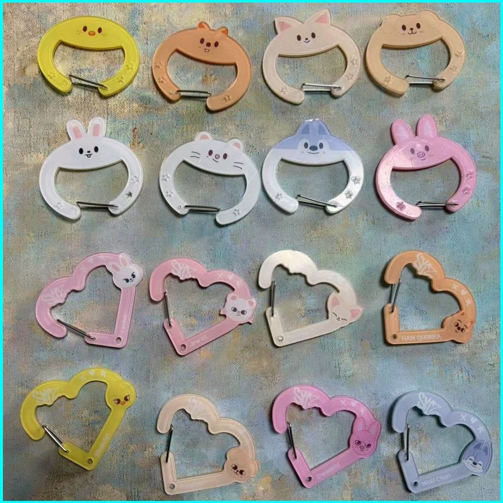 HT2 SKZOO Stray Kids Wolf Chan Chris 心形亞克力鑰匙扣包掛飾名人商品 TH2