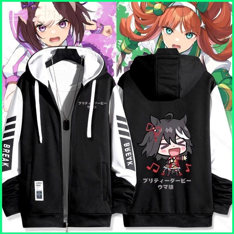 BH5 Silence Suzuka Umamusume Pretty Derby 夾克拉鍊連帽衫外套中性上衣 BH5