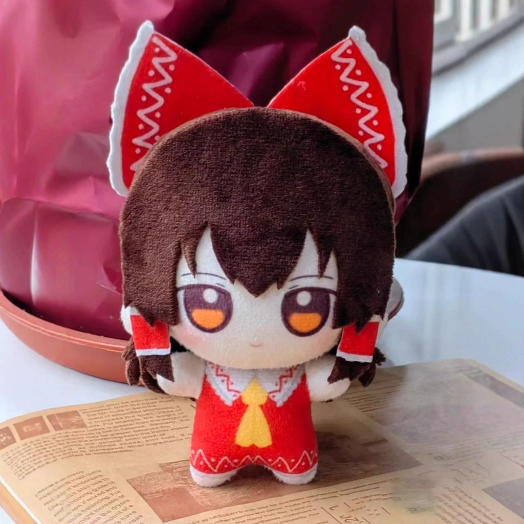 ✨台灣有貨✨免運✨日本博丽灵梦棉花娃娃10cm毛绒玩偶东方project周边藤原妹红公仔挂件