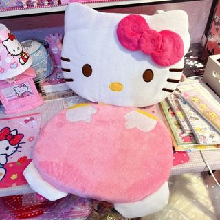 ✨臺灣出貨✨卡通hello Kitty凱蒂貓連體貓臉坐墊辦公椅墊汽車座椅墊沙發墊子 透氣坐墊 防滑坐墊 辦公室 汽車坐墊