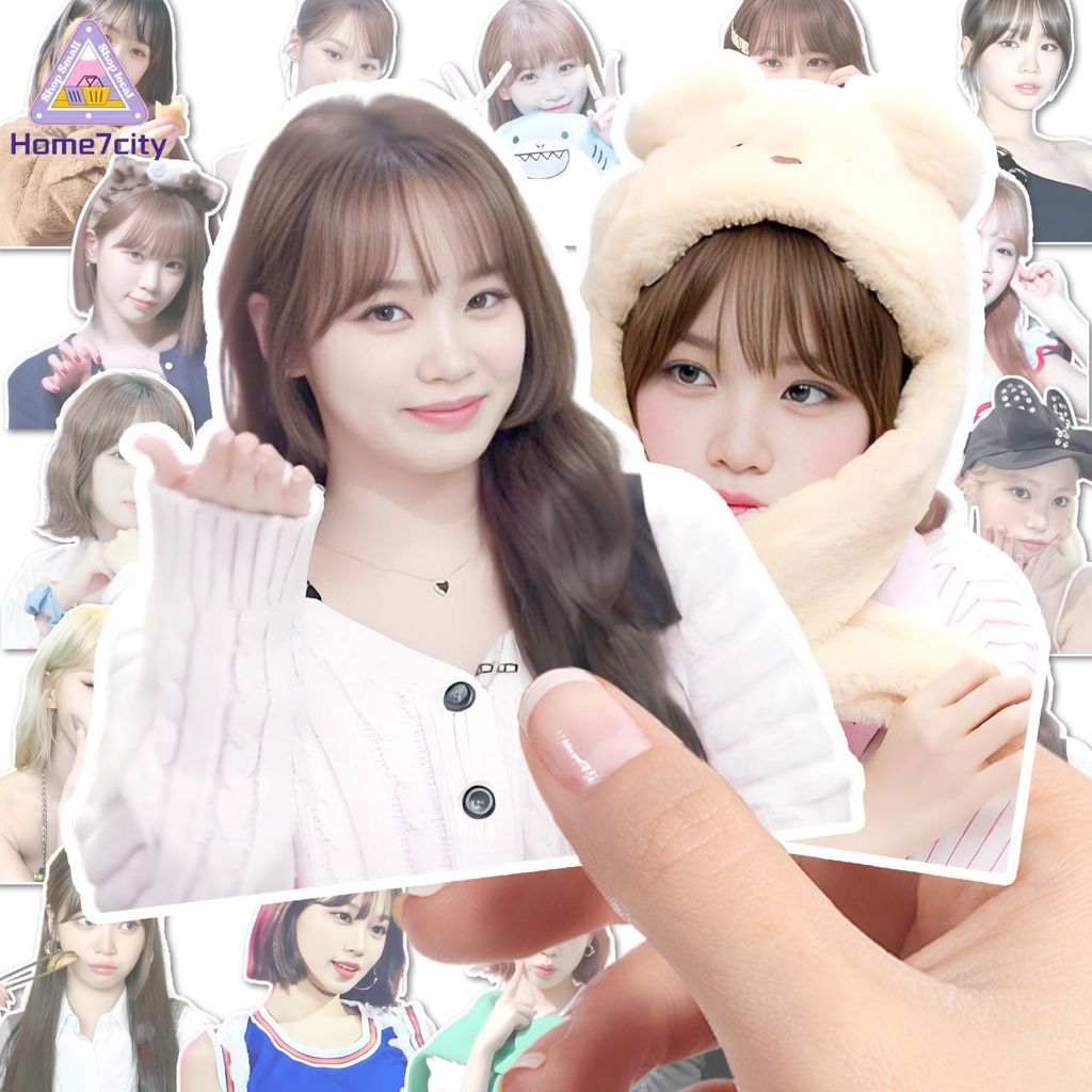 現款免運🔥LE SSERAFIM周邊 愛豆 韓國女團成員金採源人物貼紙手帳diy桌面筆記本高顏值 偶像周邊