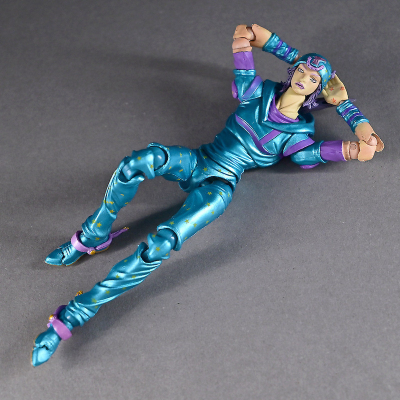 優質版 JOJO的奇妙冒險喬斯達藍色 可動JOJO喬納森·喬斯達 飆馬野郎喬斯達 關節可動 可動模型擺件公仔