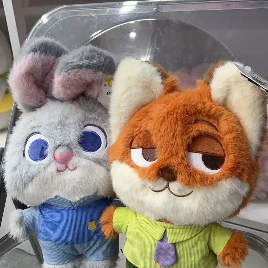 免運🎁瘋狂動物城 朱迪 尼克 玩偶 毛絨娃娃 情侶對娃 迪士尼周邊 生日禮物 收藏擺飾瘋狂狐狸動物城朱迪尼克公仔朱迪可