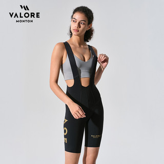 VALORE 新月黑色女款背帶短褲 自行車車褲 高階車褲 長距離車褲