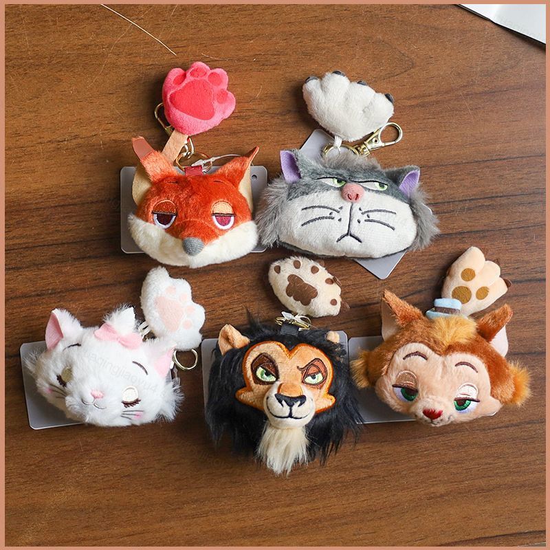 HJ4 可愛路西法疤痕瑪麗尼克·懷德 Gideon 毛絨吊墜禮物送給女朋友裝飾鑰匙扣 HJ4