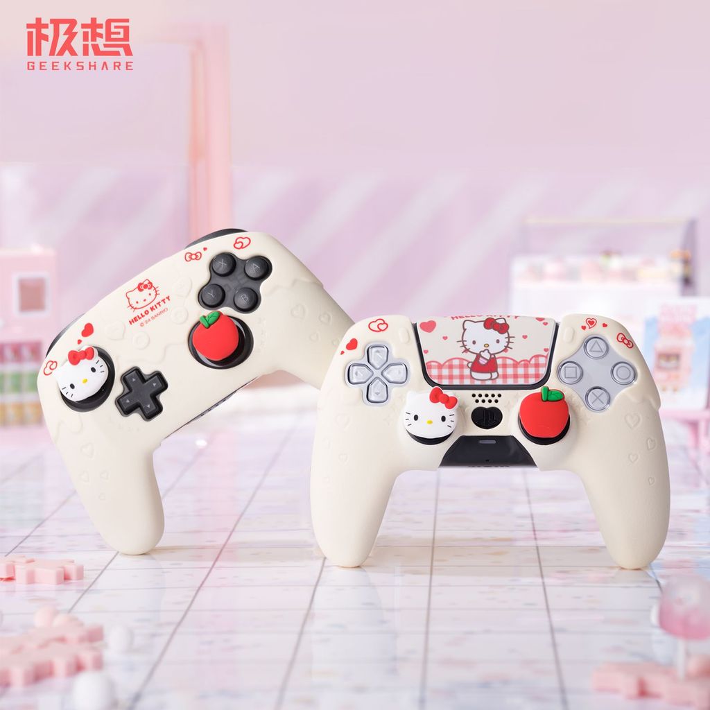 【限時免運】極想PS5手柄保護套NSPro三麗鷗HelloKitty可愛Xbox遊戲手柄保護殼
