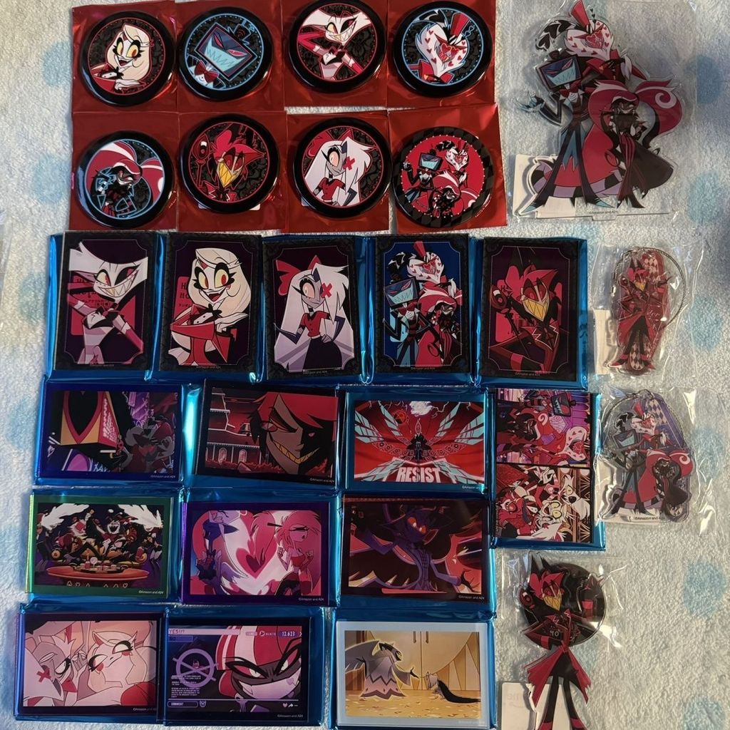 熱銷 地獄客棧×極惡老大 cafe聯動 vaggie  alastor 吧唧 立牌