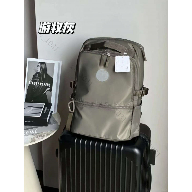 臺灣現🚀貨|lulu衕款背包雙肩背包大容量學生書包戶外旅行休閒包lululemon包書包女 旅遊 登山