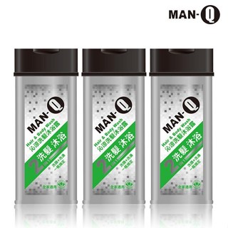 MAN-Q 2in1沁涼洗髮沐浴露x3入(350ml/入)