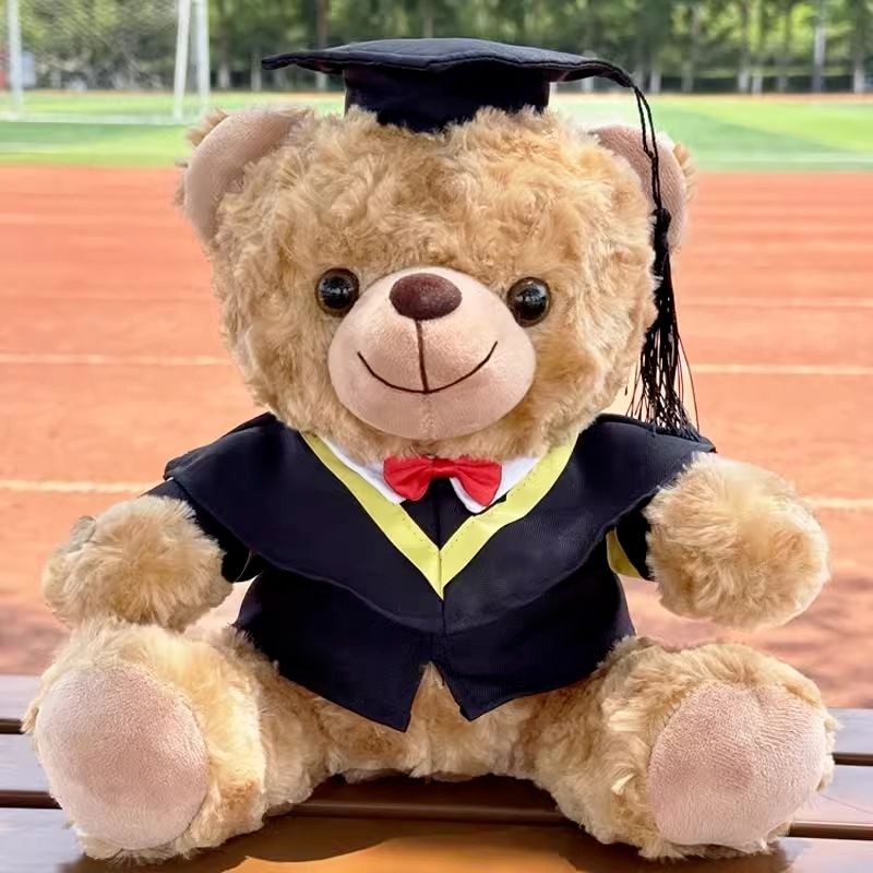 熱銷款 定製校徽 LOGO 學士服 學士小熊 泰迪公仔 玩偶小熊 畢業生禮物 博士小熊 玩偶小熊