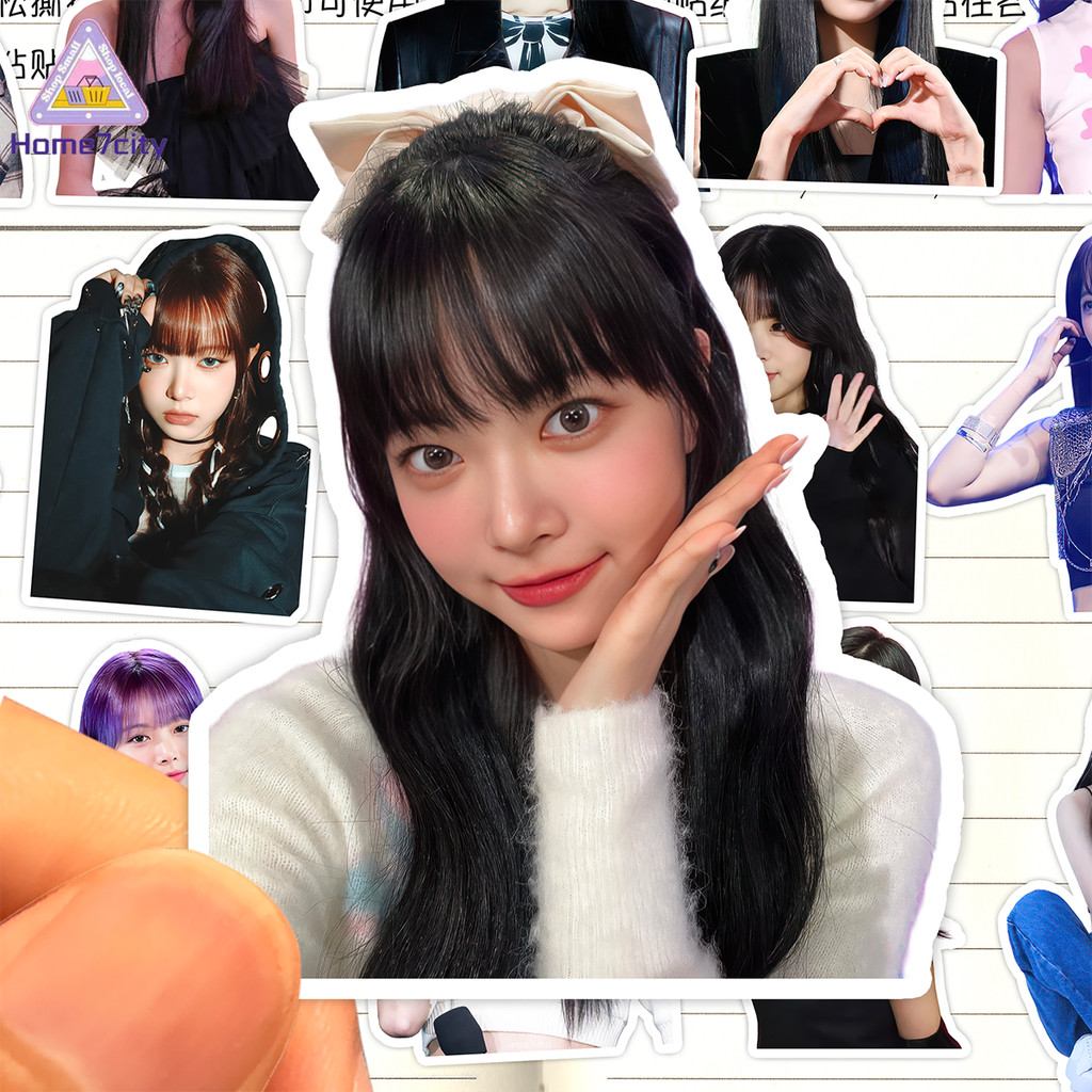 現款免運🔥LE SSERAFIM周邊 愛豆 洪恩採貼紙高清防水女子演唱組合成員Hong Eunchae貼畫 偶像周邊