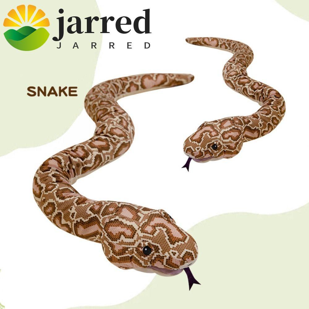 JARRED 填充蛇娃娃,模擬家居裝飾巨型蛇毛絨玩具,帶手套的眼鏡蛇長動物手偶玩具派對