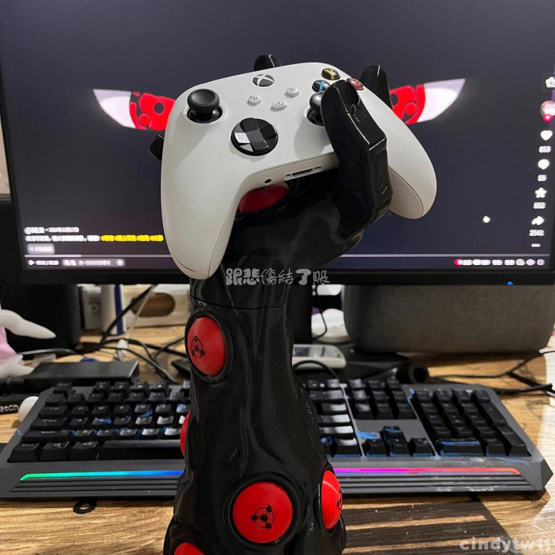 台出🎮│PS5 XBOX SWITCHPRO 火影忍者手柄支架3D打印桌面擺件境外爆品 PS5周邊配件 PS5周邊物料