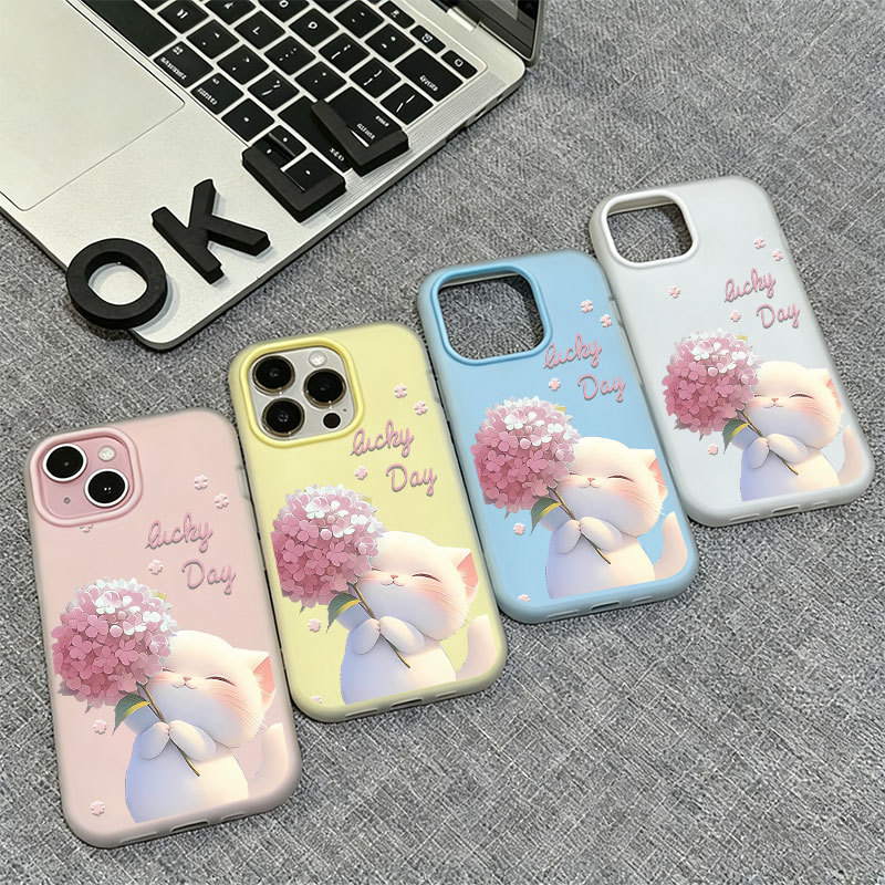 可夾照片的粉色捧花貓咪 谷歌 Googl PIXEL 10 Pro XL 9 8 8A 7 7A 防摔 手機殼