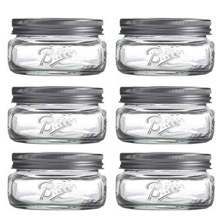 【臺灣24H】Ball Mason Jar 寬口梅森瓶梅森罐玻璃透明ins奶昔密封罐