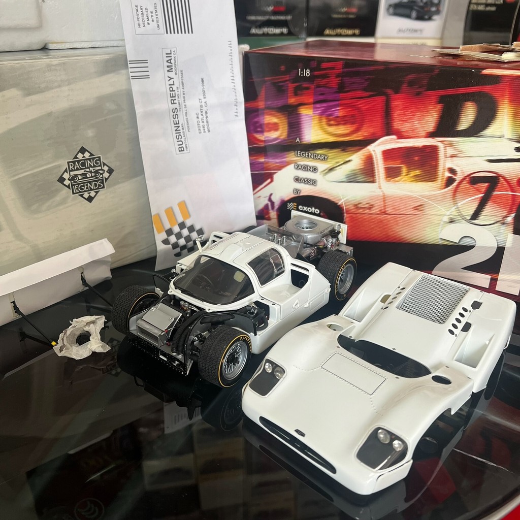 【現貨】Exoto 查普雷 Type 2F 高尾後照鏡版 1/18 依科索托Chaparral 2F，合金10開，做工炸