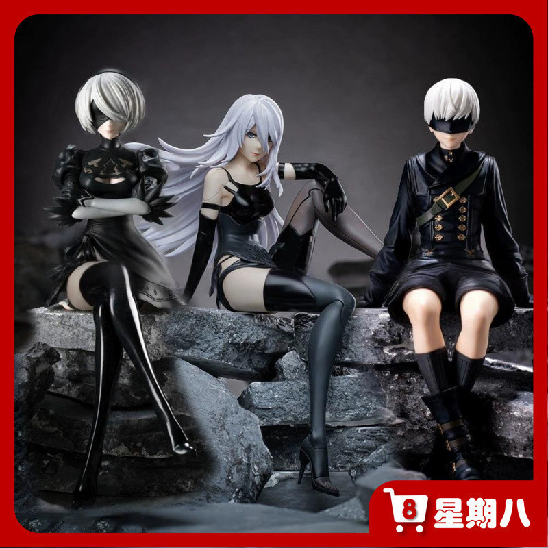 【爆款】尼爾自動人形 機械紀元 NieR:Automata 機箱手辦  汽車擺件 2B A型A2自動新款 人形美少女手辦