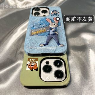 蘋果17promax i14 16手機殼可愛尼克iphone16 i17二合一兔子菲林i13 15保護殼i11 i12