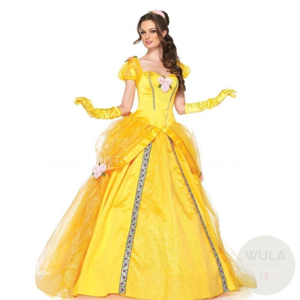 美女與野獸-貝兒公主 隔日到貨 台灣發票 WULA烏拉 迪士尼貝兒公主 貝兒公主裝 美女野獸 迪士尼公主裝 Bella公