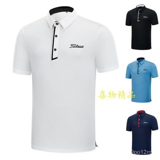 新款 高爾夫球服男裝短袖T恤運動 速乾透氣Polo彈力排汗 golf 訂製球衣 戶外運動男裝 高爾夫服裝 高爾夫男裝